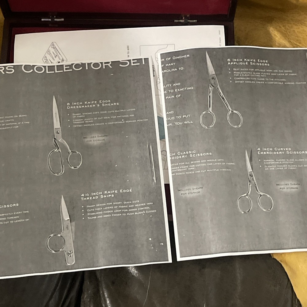 Gingher 8 Piece Scissor Collection Box Set
