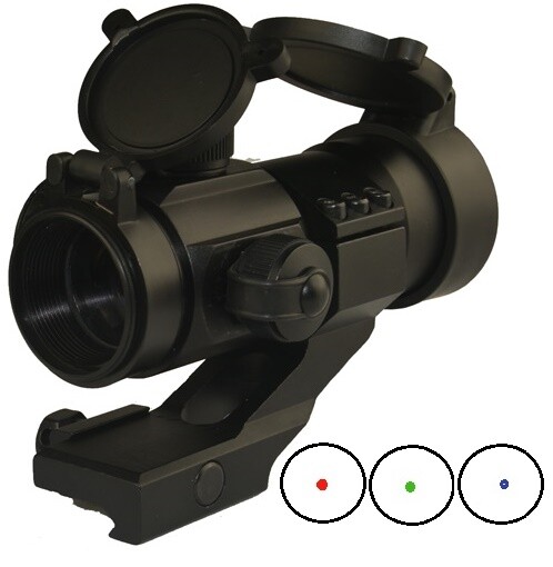 Red Green Blue Dot Illuminated Cantilever Mount Dot Sight Black Anodized