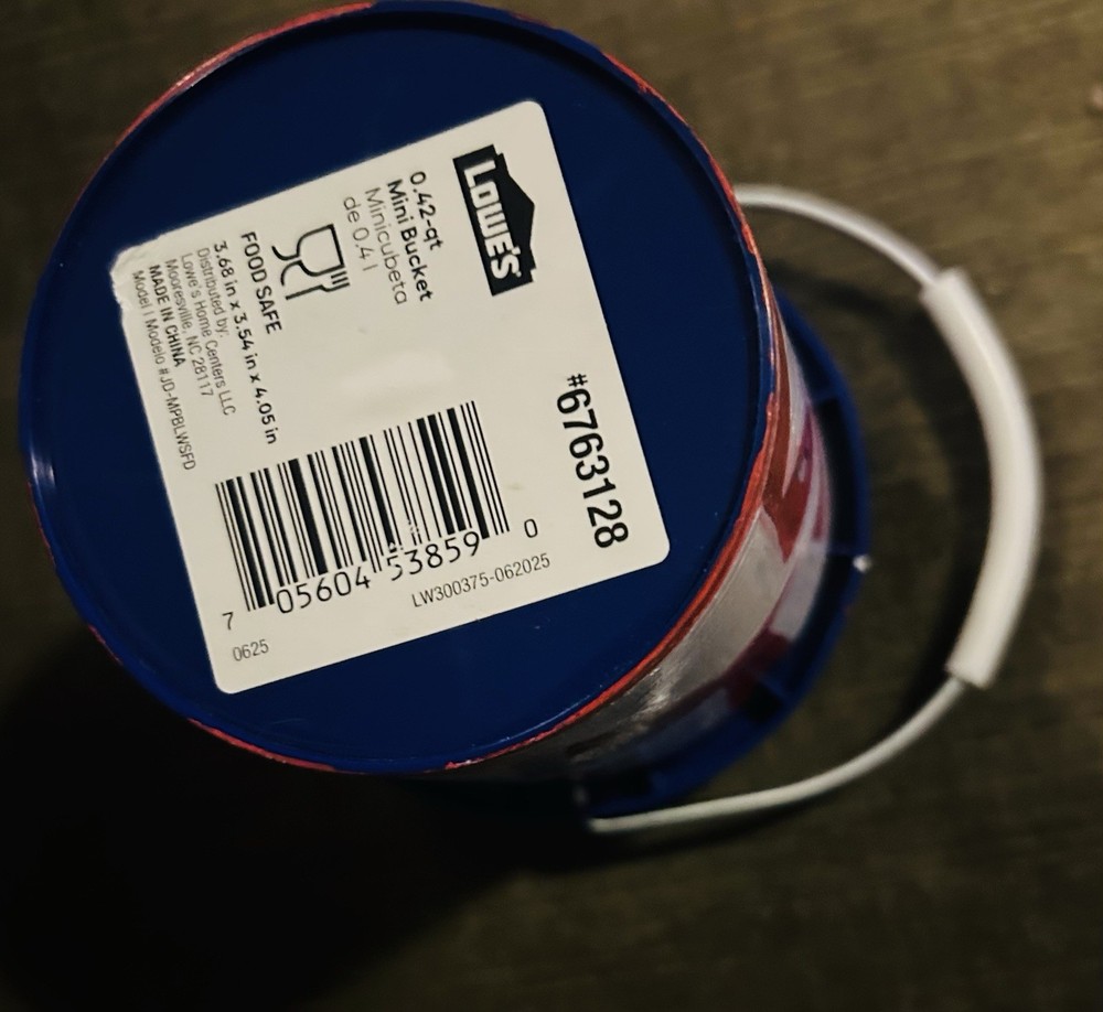 Custom Lowe’s Mini Bucket Art *CRY!*