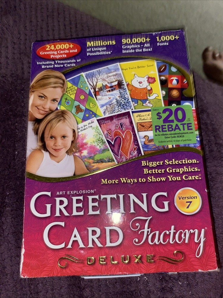 Greeting Card Factory Deluxe Version 7 Art Explosion