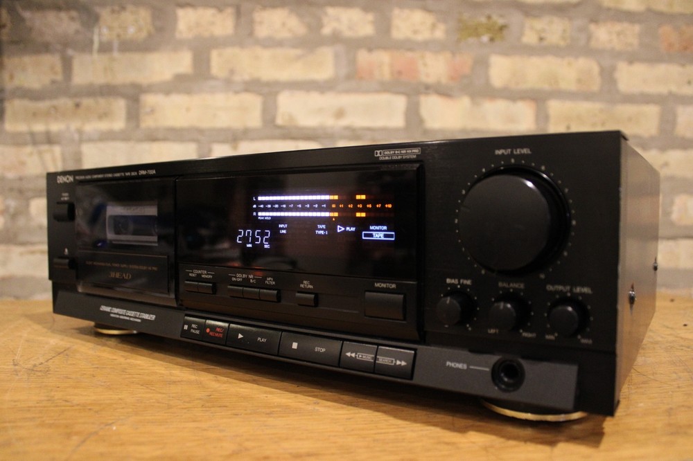 Denon DRM 700 3-HEAD cassette deck ,,SERVICED,, Full-functional