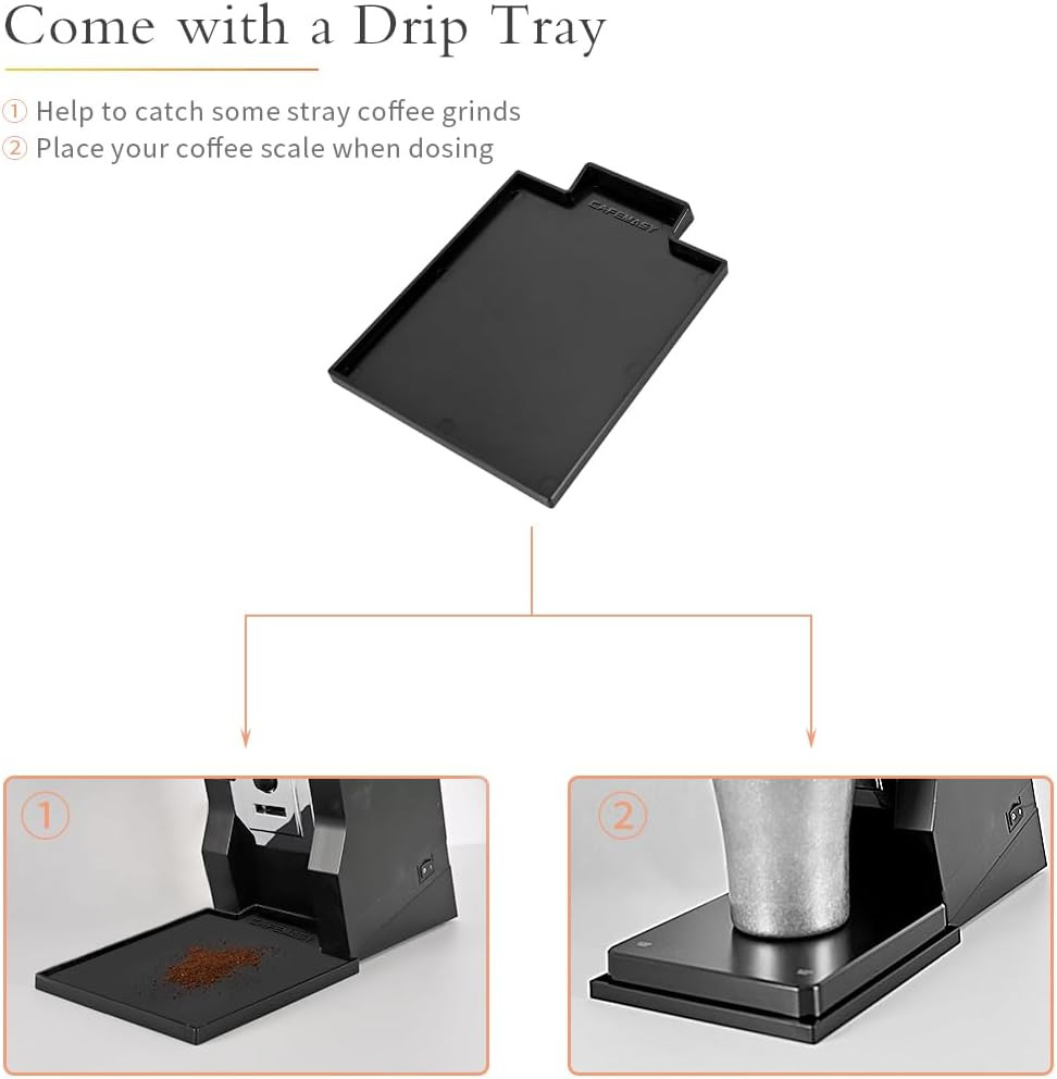 Incline Stand with Tray Compatible with Eureka Mignon Grinder Durable Tilted Ang