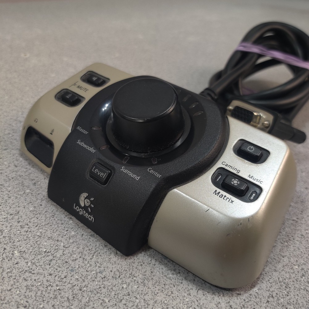 Logitech G51 Volume Controller Sound Wired Remote Pod Control Unit Only OEM