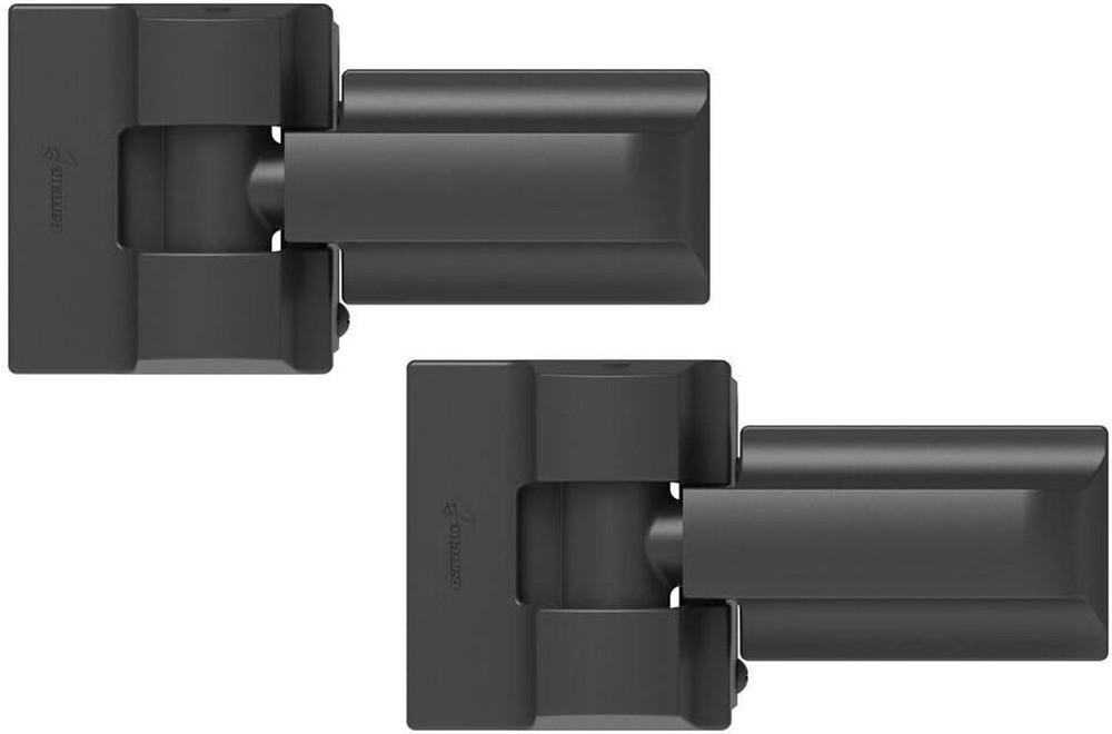 73014253 Heavy-Duty Modern Wrap Hinge Pair, Black