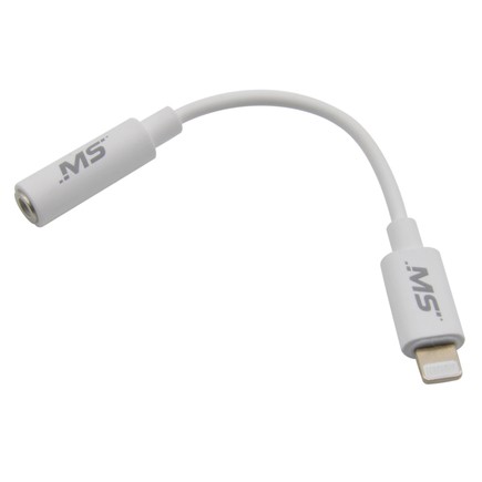 Mobile Spec MB12280 Usb Charging Cable   Lightning Adapter, 3.5mm Cable, White