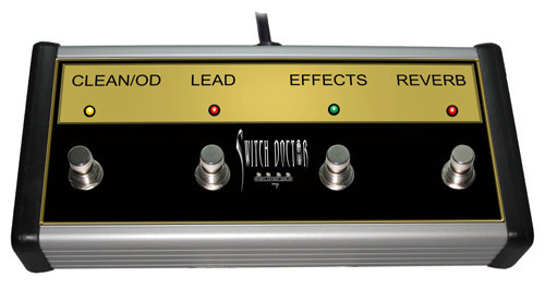 Switch Doctor - 4 Button Replacement Footswitch for Marshall JCM 2000 TSL Amps