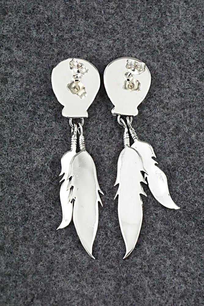 Turquoise & Sterling Silver Earrings - Emery Spencer