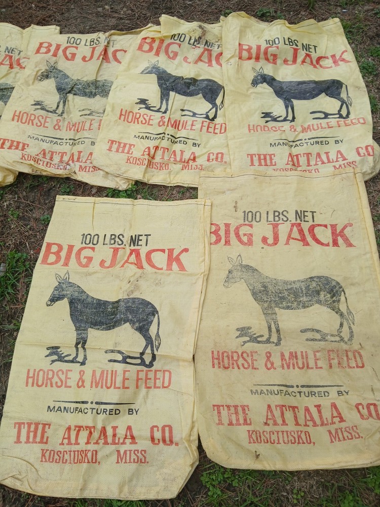 VINTAGE BIG JACK FEED SACK