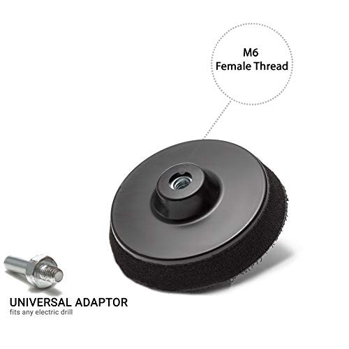 3 inch (75mm) Hook & Loop Backing Pad for Drill with Universal Drill