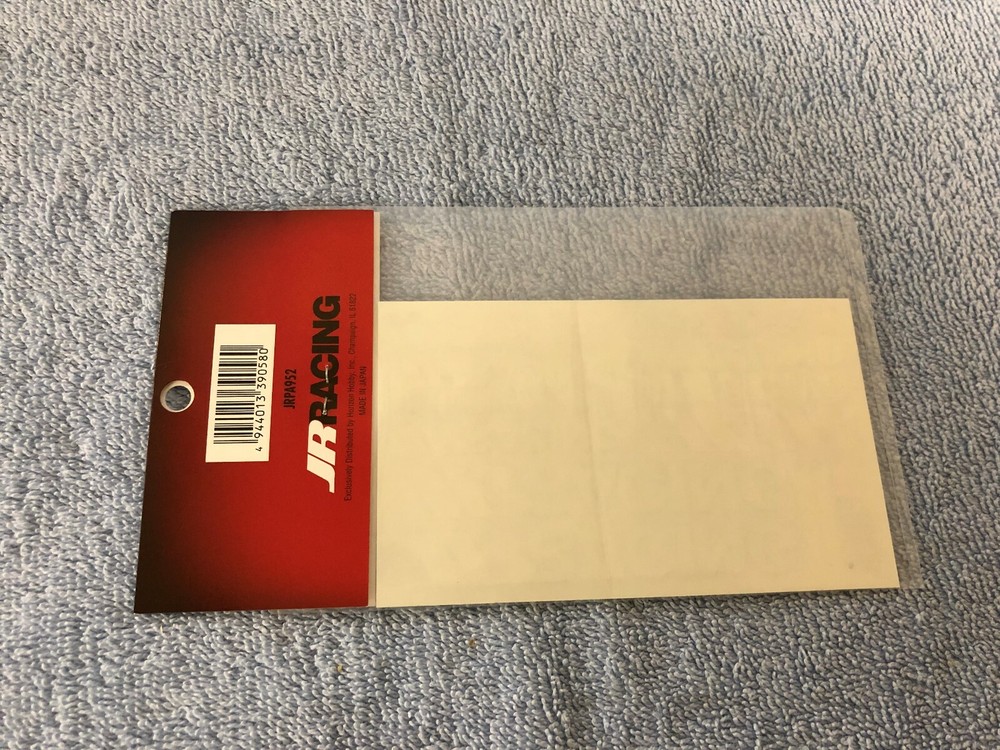 Vintage JR Racing decal sheet