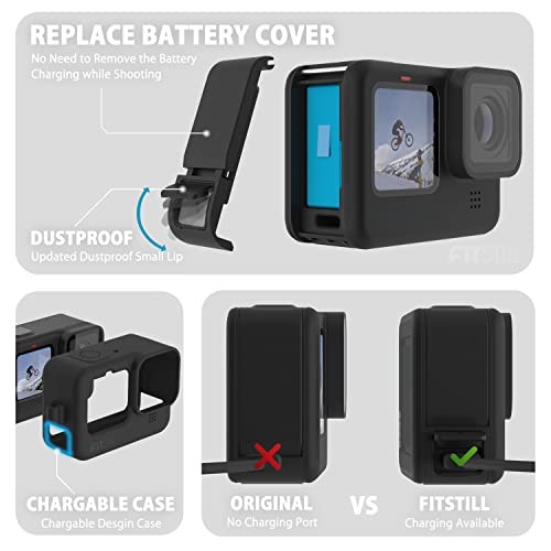 Protective Accessories Kit Frame Mount Housing Case Compatible with Go Pro