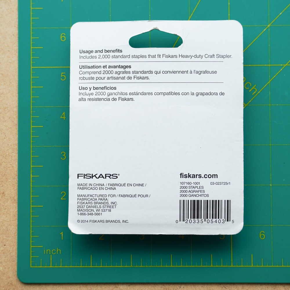 Fiskars ~ Heavy Duty Craft Staples ~ Staple Refill Pack 2000