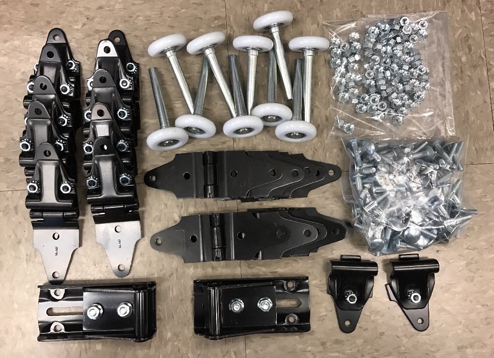 38 pack - Whiting Overhead Door Repair Kit - Hinges + 2" Rollers + Hardware!