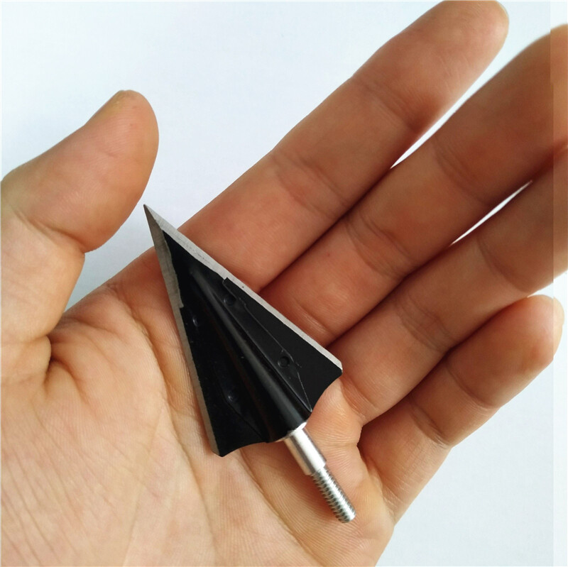 12PCS Archery Hunting Arrowheads Compound Bow Broadhead 125 Grain 2 Sharp Blade