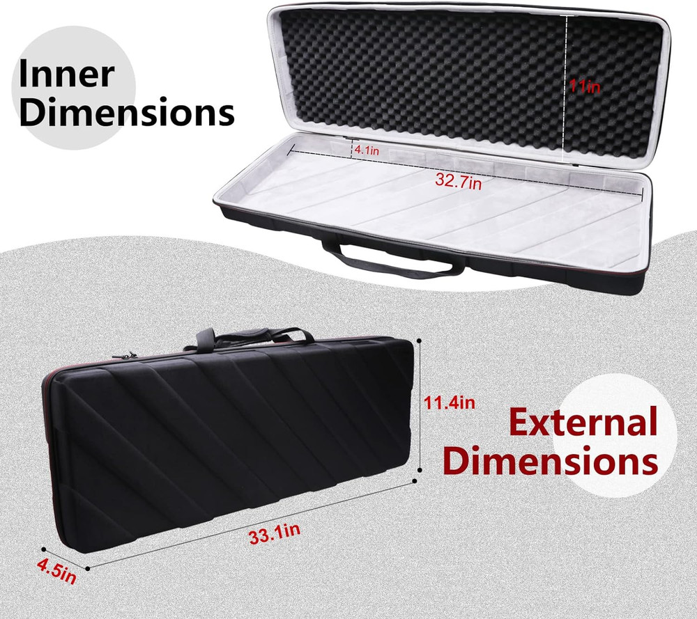 LTGEM Controller Case for Alesis V49 MKII USB MIDI Keyboard Controller, Hard Sto