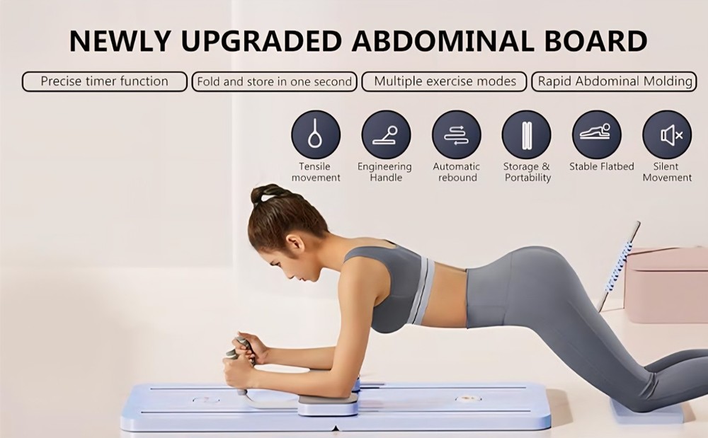 Abdominal Board Ab Roller Multifunctional Total Workout Fat Burn Home Exercise