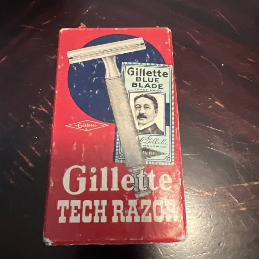 Vintage Gillette Tech Razor Kit with Box