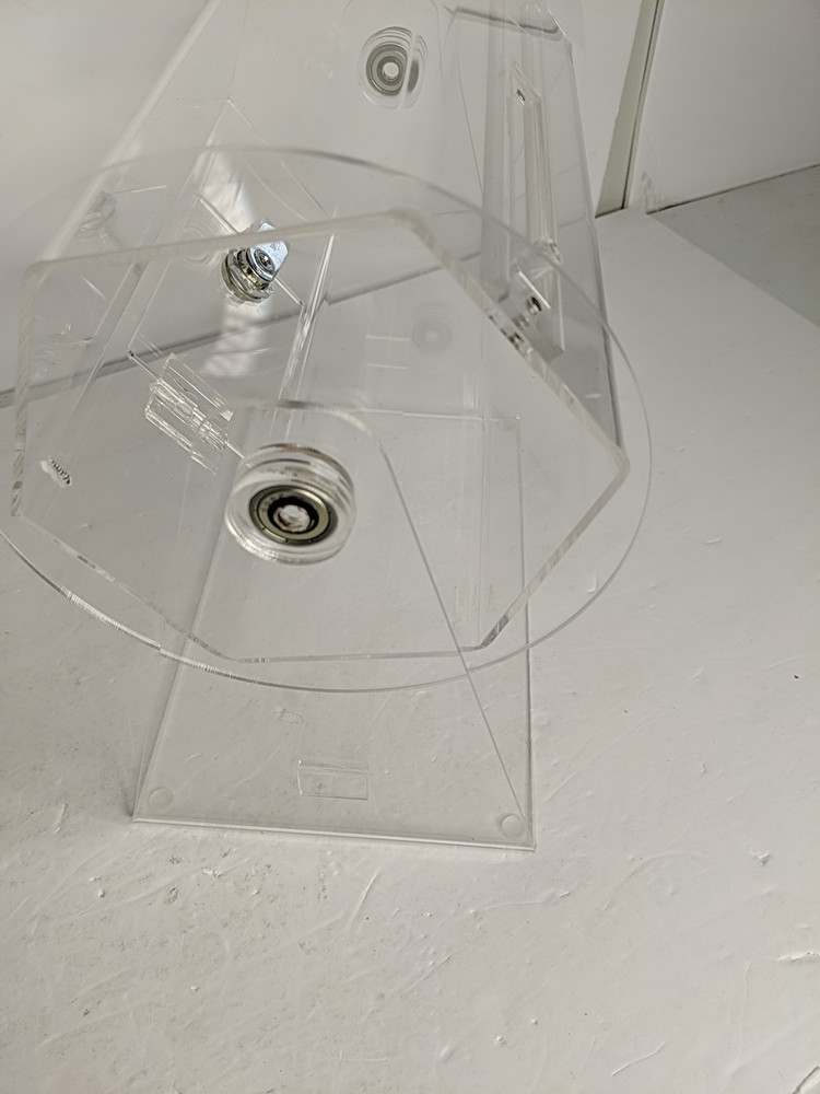 Acrylic Raffle Ticket Spinner Drum Clear Spinning Cage