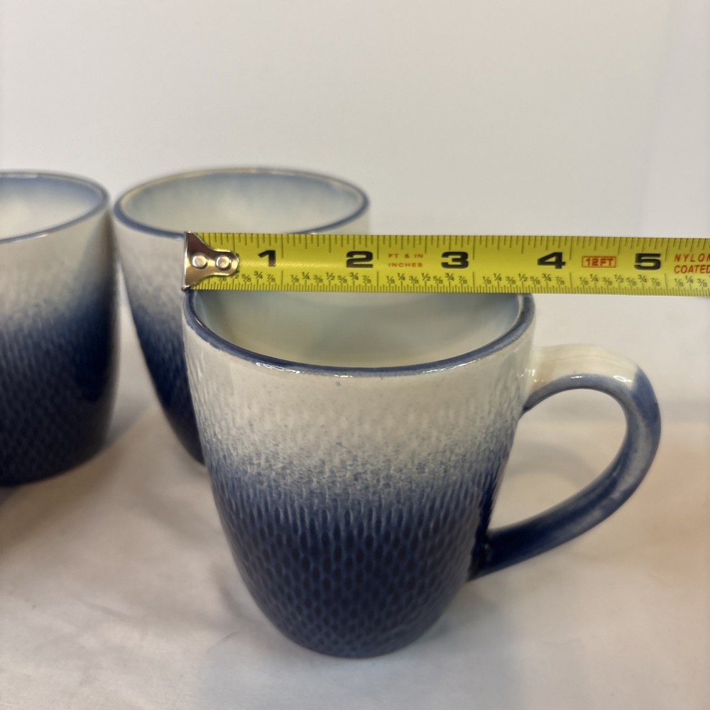 Set Of 4 Pfaltzgraff Everyday ECLIPSE BLUE Mug EUC