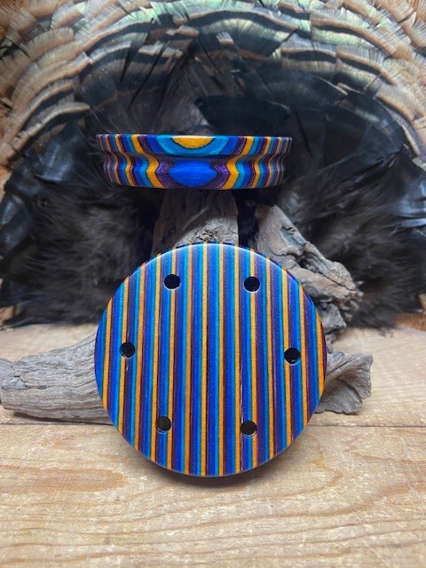 1 - EASY GRIP Gemrock Laminated Turkey Call Pot Spray Finished