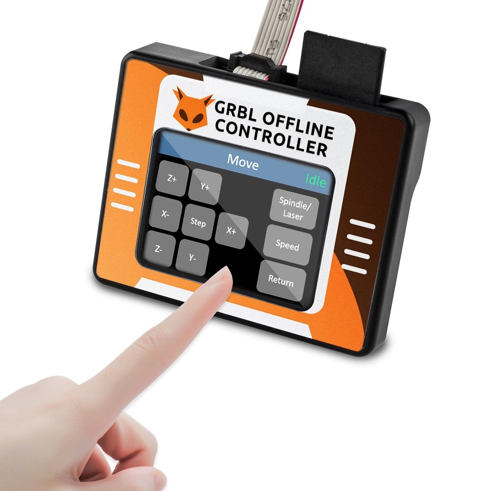 FoxAlien CNC Offline Controller for 3S CNC Machine, Offline Control Module wi...