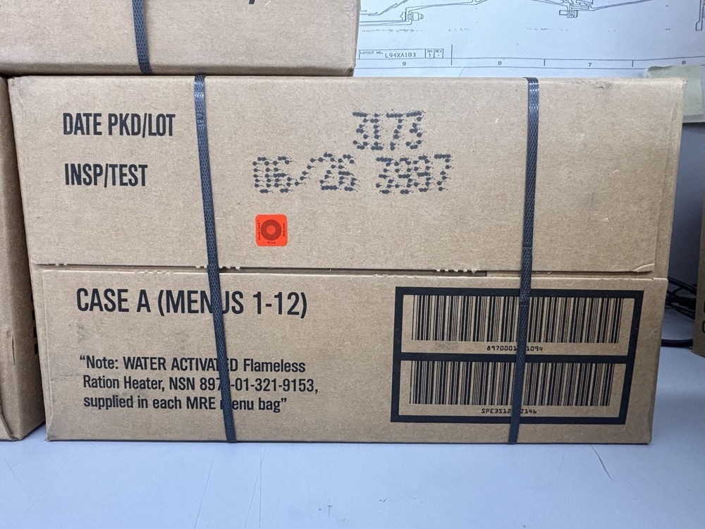 MRE-SOPAKCO-US MILITARY - 48 CASE A&B MENU - PALLET