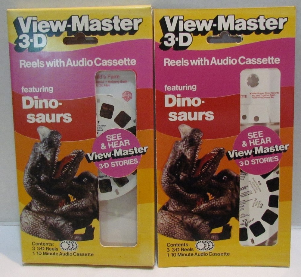 View-Master Dinosaurs Prototype Mock Up Pack from V-M Salesman, unreleased cover