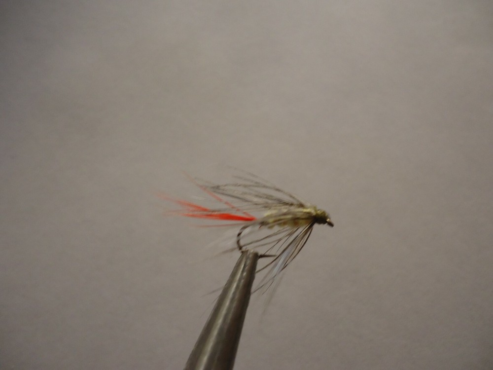 Soft Hackle Gray and Yellow Size 14