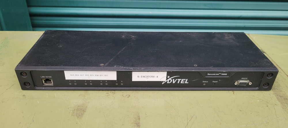 DVTEL SecureLink 7608E DVT-7608E 8-VIDEO INPUTS ENCODER UNIT TESTED WORKING