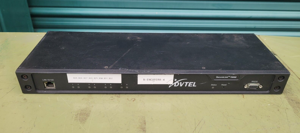 DVTEL SecureLink 7608E DVT-7608E 8-VIDEO INPUTS ENCODER UNIT TESTED WORKING