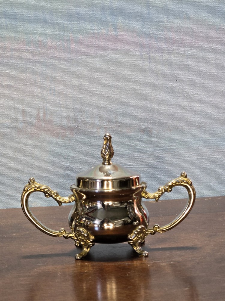 Vintage: Miniature 4 Piece Footed Tea Set