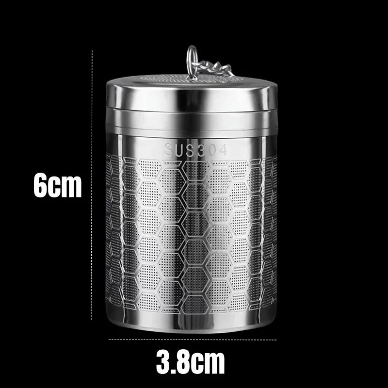 Stainless Steel Tea Infuser Extra Fine Mesh Loose Leaf Strainer Chain Hook