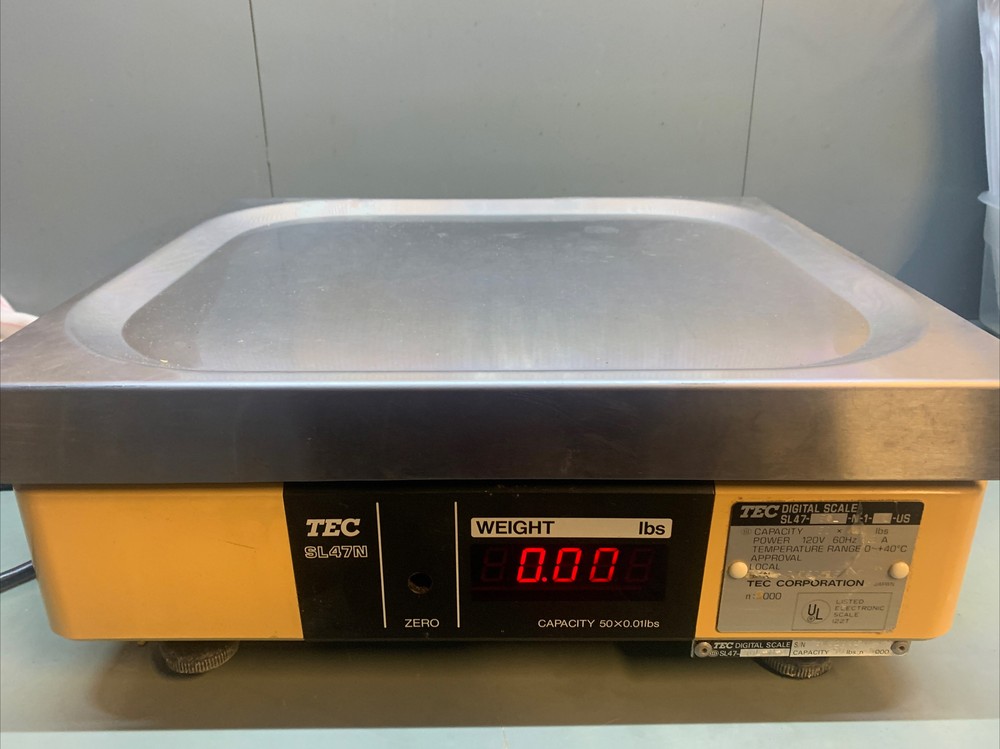 TEC Digital Scale SL-47N Cap. 30 lbs Good Condition Tested