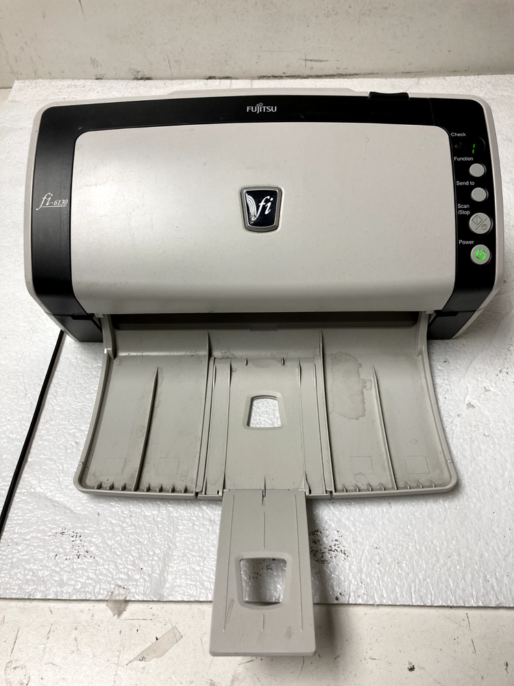 Fujitsu fi-6130 Full Color Document Duplex Scanner Feeder *No Adapter*
