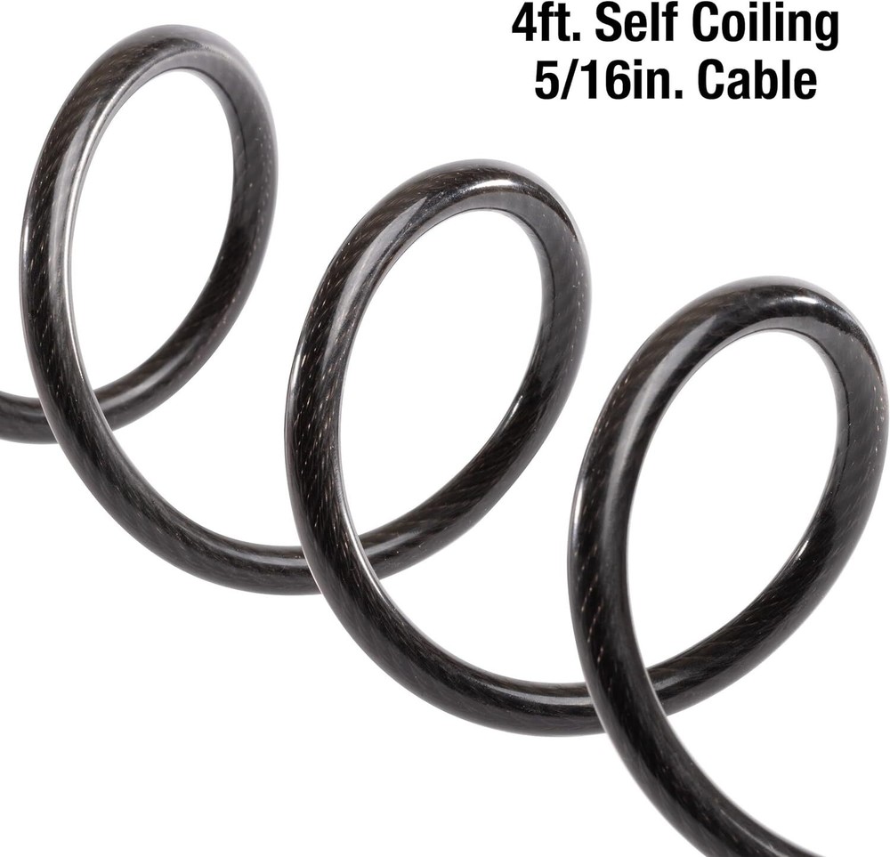 Master Lock Bike Lock Cable with Combination Black, 8143D - 2 PACK