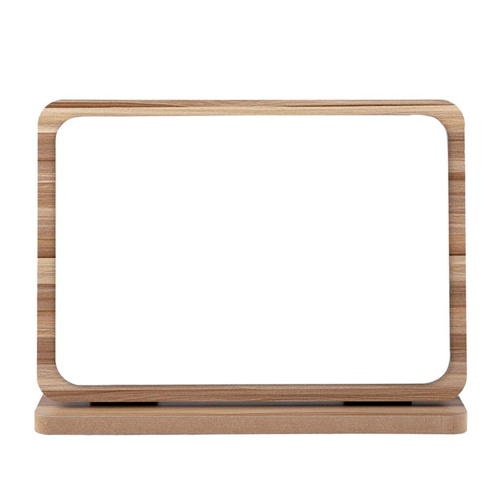 Rectangle Compact Table Mirror Standing Wood Framed Mirror Desktop Mirror 90 ...