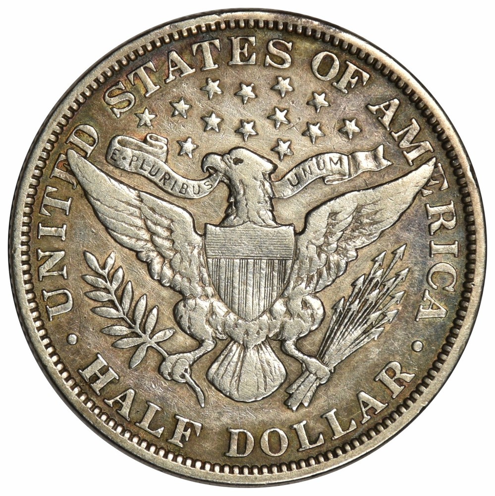 1895 BARBER HALF DOLLAR ~ BOLD VF!