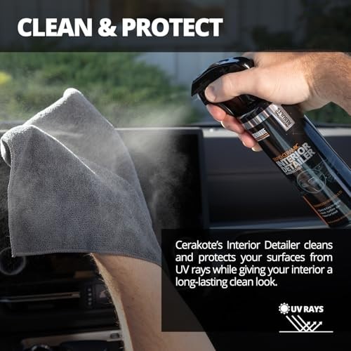 Multi-Surface Interior Car Cleaner Spray - Quick Dry Ceramic Protectant 14 fl oz