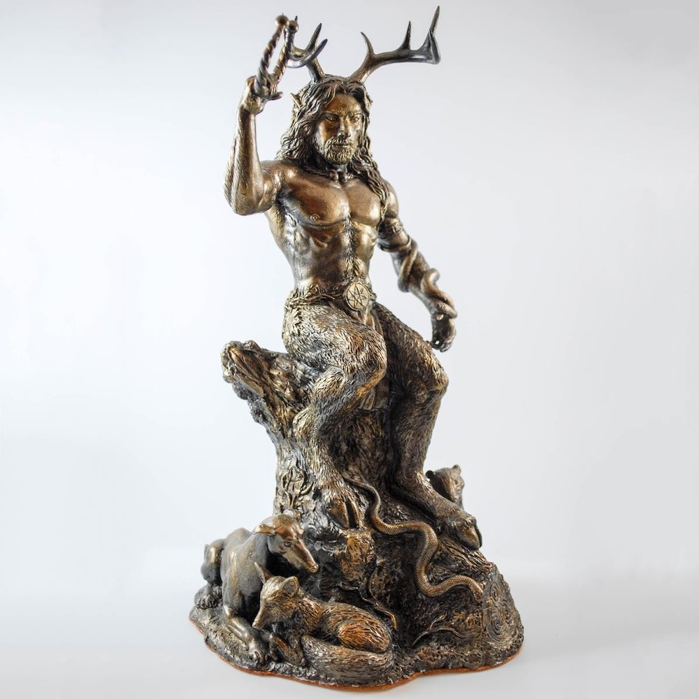 Gwyn ap Nudd (Cernunnos) - Hand cast statue