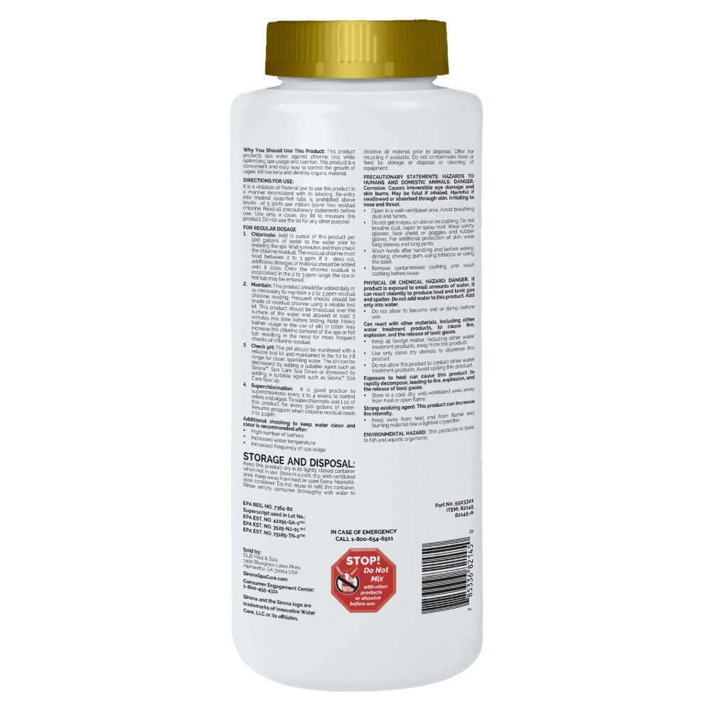 Sirona Spa Care Chlorinating Granules (2 lb)