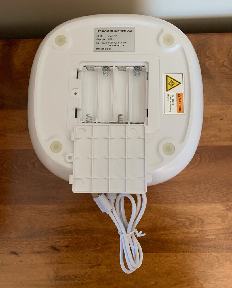 LED UV Sterilization Portable Box - White