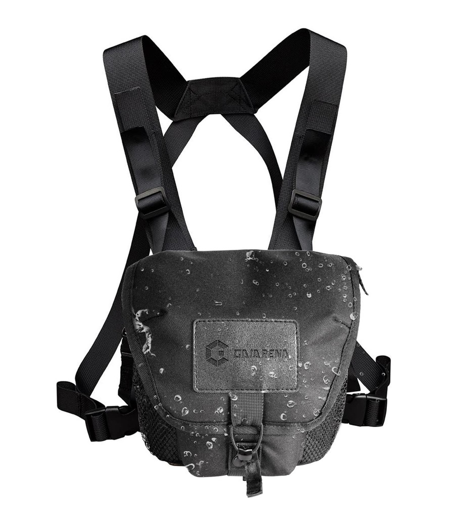 GAIARENA Binocular Harness Chest Pack, Mid Size - Regular Version, Black