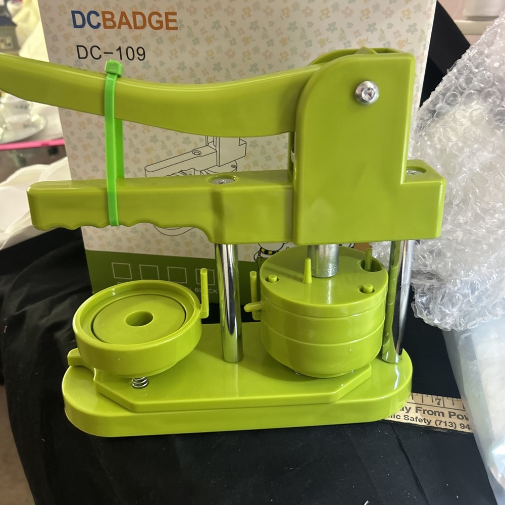 Badge Making Tool 3-in-1 Press Button Pin Maker 2.25" 100mm 2 1/4"