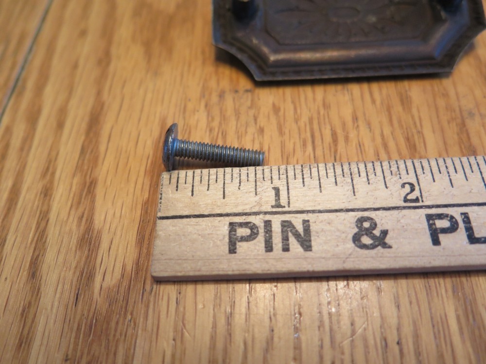 Antique Brass Tone Drawer Pulls Drop Pulls - Set of 9