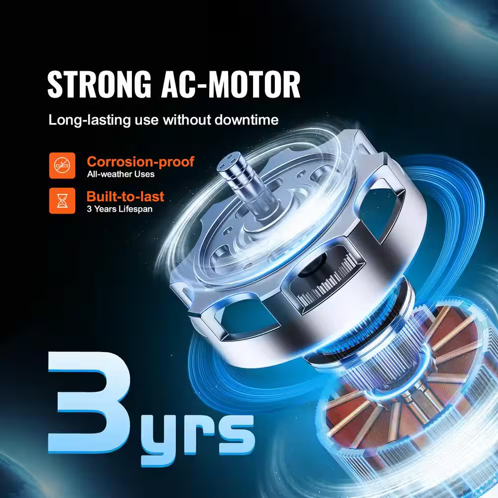 Inline Duct Fan 6-In. 400 CFM with Variable Speed Controller Quiet Ac-Motor Vent