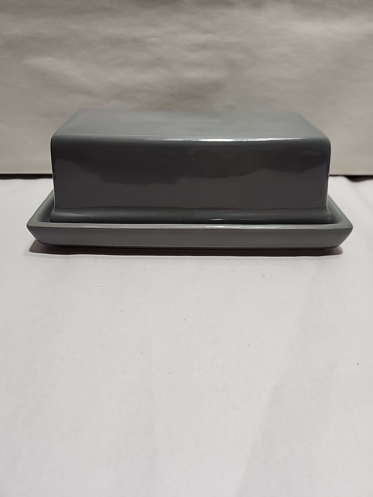 Mainstays Grey Butter Dish