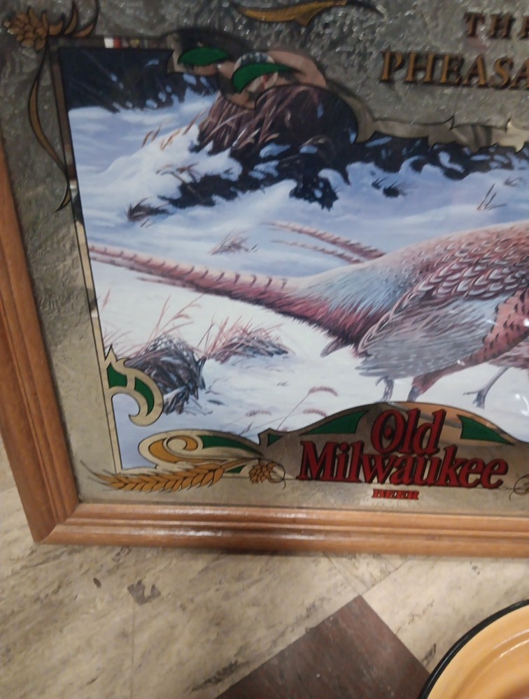 Old Milwaukee Beer The Pheasant Beer Mirror