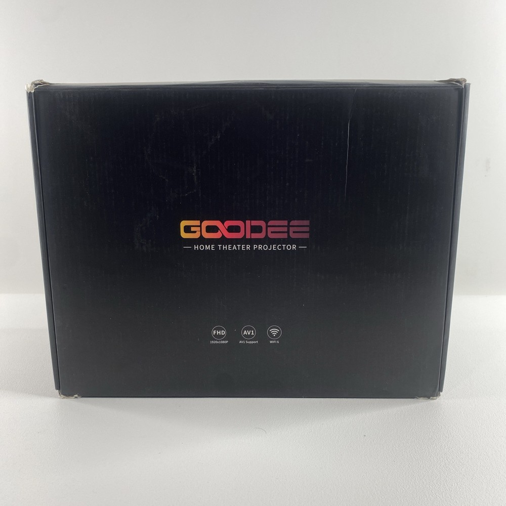 GooDee GD500 Video Projector White New Open Box