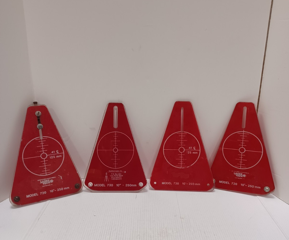 Laser Tech Model 730 Alignment Target Plate 10"-250mm Bundle | #182