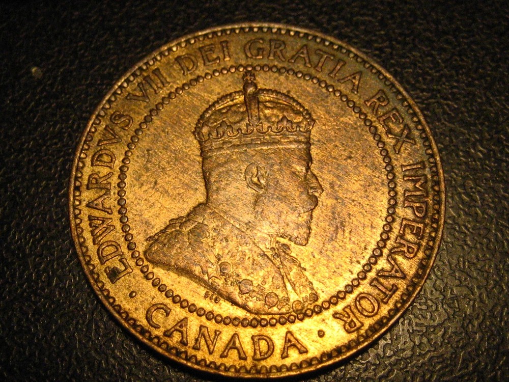 1908 Canadian Large Cent AU #2